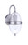 Craftmade ZA3504-SA Sivo 1 Light Small Outdoor Wall Lantern in Satin Aluminum