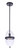 Craftmade ZA3511-MN Sivo 1 Light Outdoor Pendant in Midnight