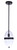 Craftmade ZA3511-MN Sivo 1 Light Outdoor Pendant in Midnight