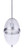 Craftmade ZA3511-SA Sivo 1 Light Outdoor Pendant in Satin Aluminum