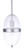 Craftmade ZA3511-SA Sivo 1 Light Outdoor Pendant in Satin Aluminum