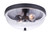 Craftmade ZA3537-MN Sivo 2 Light Outdoor Flush Mount in Midnight