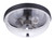 Craftmade ZA3537-MN Sivo 2 Light Outdoor Flush Mount in Midnight