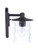 Craftmade ZA3604-MN Canon 1 Light Small Outdoor Wall Lantern in Midnight