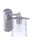Craftmade ZA3604-SA Canon 1 Light Small Outdoor Wall Lantern in Satin Aluminum