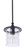 Craftmade ZA3611-MN Canon 1 Light Outdoor Pendant in Midnight