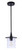 Craftmade ZA3611-MN Canon 1 Light Outdoor Pendant in Midnight