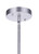 Craftmade ZA3611-SA Canon 1 Light Outdoor Pendant in Satin Aluminum