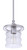 Craftmade ZA3611-SA Canon 1 Light Outdoor Pendant in Satin Aluminum