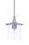 Craftmade ZA3611-SA Canon 1 Light Outdoor Pendant in Satin Aluminum