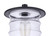 Craftmade ZA3625-MN Canon 1 Light Outdoor Post Mount in Midnight