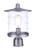 Craftmade ZA3625-SA Canon 1 Light Outdoor Post Mount in Satin Aluminum