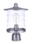 Craftmade ZA3625-SA Canon 1 Light Outdoor Post Mount in Satin Aluminum