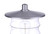Craftmade ZA3625-SA Canon 1 Light Outdoor Post Mount in Satin Aluminum