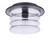 Craftmade ZA3637-MN Canon 1 Light Outdoor Flush Mount in Midnight