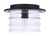 Craftmade ZA3637-MN Canon 1 Light Outdoor Flush Mount in Midnight