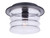 Craftmade ZA3637-MN Canon 1 Light Outdoor Flush Mount in Midnight