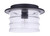Craftmade ZA3637-MN Canon 1 Light Outdoor Flush Mount in Midnight