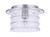 Craftmade ZA3637-SA Canon 1 Light Outdoor Flush Mount in Satin Aluminum