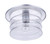 Craftmade ZA3637-SA Canon 1 Light Outdoor Flush Mount in Satin Aluminum