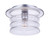 Craftmade ZA3637-SA Canon 1 Light Outdoor Flush Mount in Satin Aluminum