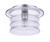 Craftmade ZA3637-SA Canon 1 Light Outdoor Flush Mount in Satin Aluminum