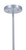 Perimeter 1 Light Large Outdoor Pendant in Satin Aluminum