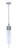 Perimeter 1 Light Large Outdoor Pendant in Satin Aluminum