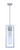 Perimeter 1 Light Large Outdoor Pendant in Satin Aluminum