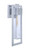 Craftmade ZA4024-SA Perimeter 1 Light Large Outdoor Wall Lantern in Satin Aluminum