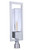 Craftmade ZA4025-SA Perimeter 1 Light Large Outdoor Post Mount in Satin Aluminum