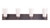 Craftmade 11633NIVNI4 Texture 4 Light Vanity in Natural Iron/Vintage Iron
