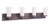 Craftmade 11633NIVNI4 Texture 4 Light Vanity in Natural Iron/Vintage Iron