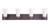 Craftmade 11633NIVNI4 Texture 4 Light Vanity in Natural Iron/Vintage Iron