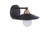 Craftmade 12508FBSB1 Isaac 1 Light Wall Sconce in Flat Black/Satin Brass