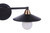 Craftmade 12519FBSB2 Isaac 2 Light Vanity in Flat Black/Satin Brass