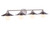 Craftmade 12537BNK4 Isaac 4 Light Vanity in Brushed Polished Nickel