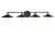 Craftmade 12537FBSB4 Isaac 4 Light Vanity in Flat Black/Satin Brass