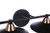 Craftmade 12537FBSB4 Isaac 4 Light Vanity in Flat Black/Satin Brass