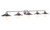 Craftmade 12546BNK5 Isaac 5 Light Vanity in Brushed Polished Nickel