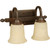 Madison 2 Light Vanity in Aged Bronze Textured