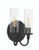 Craftmade 38062-ESP Modina 8 in. 2 -Light Espresso Finish Vanity Light with Clear Glass