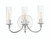 Craftmade 38063-CH Modina 16 in. 3 -Light Chrome Finish Vanity Light with Clear Glass