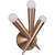 Nova 3 Light Wall Sconce in Satin Brass