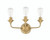 Bridgestone 3 Light Vanity In Satin Brass