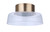 Craftmade 55180-SB-LED Centric 10.5" LED Flushmount in Satin Brass