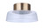 Craftmade 55182-SB-LED Centric 13.75" LED Flushmount in Satin Brass