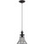 1 Light Mini Pendant with Cord in Matte Black