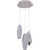 3 Light LED Mini Pendant in Chrome
