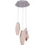 3 Light LED Mini Pendant in Chrome